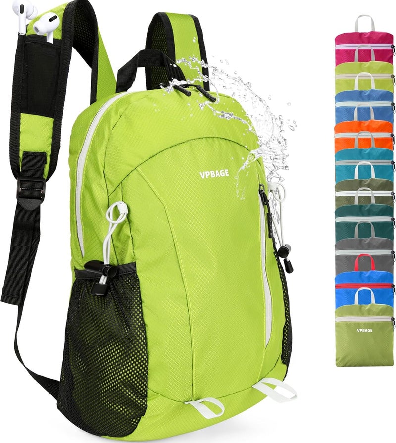 VPBAGE Store 15L Water-resistant Hiking Daypack, Small Backpack Travel Outdoor, Lightweight Day Pack with Tool Loops - Image 1